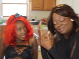 HD- SuperHot Lesbian pusssy licking in the kitchen with Lisa Rivera and Cassidy Cash
